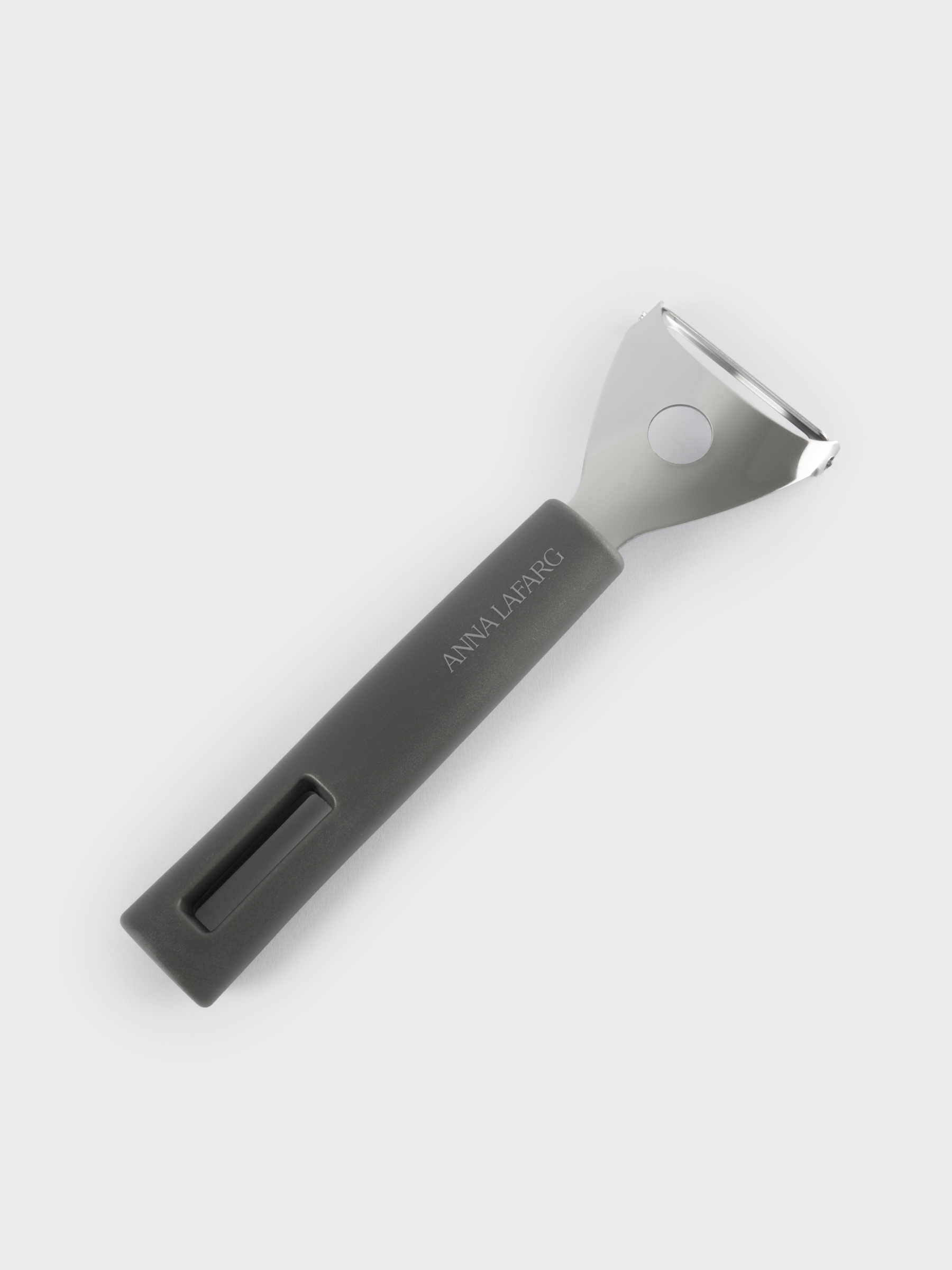 Овощечистка, 18 см, Т-образная, сталь/пластик, графитовая, Multi