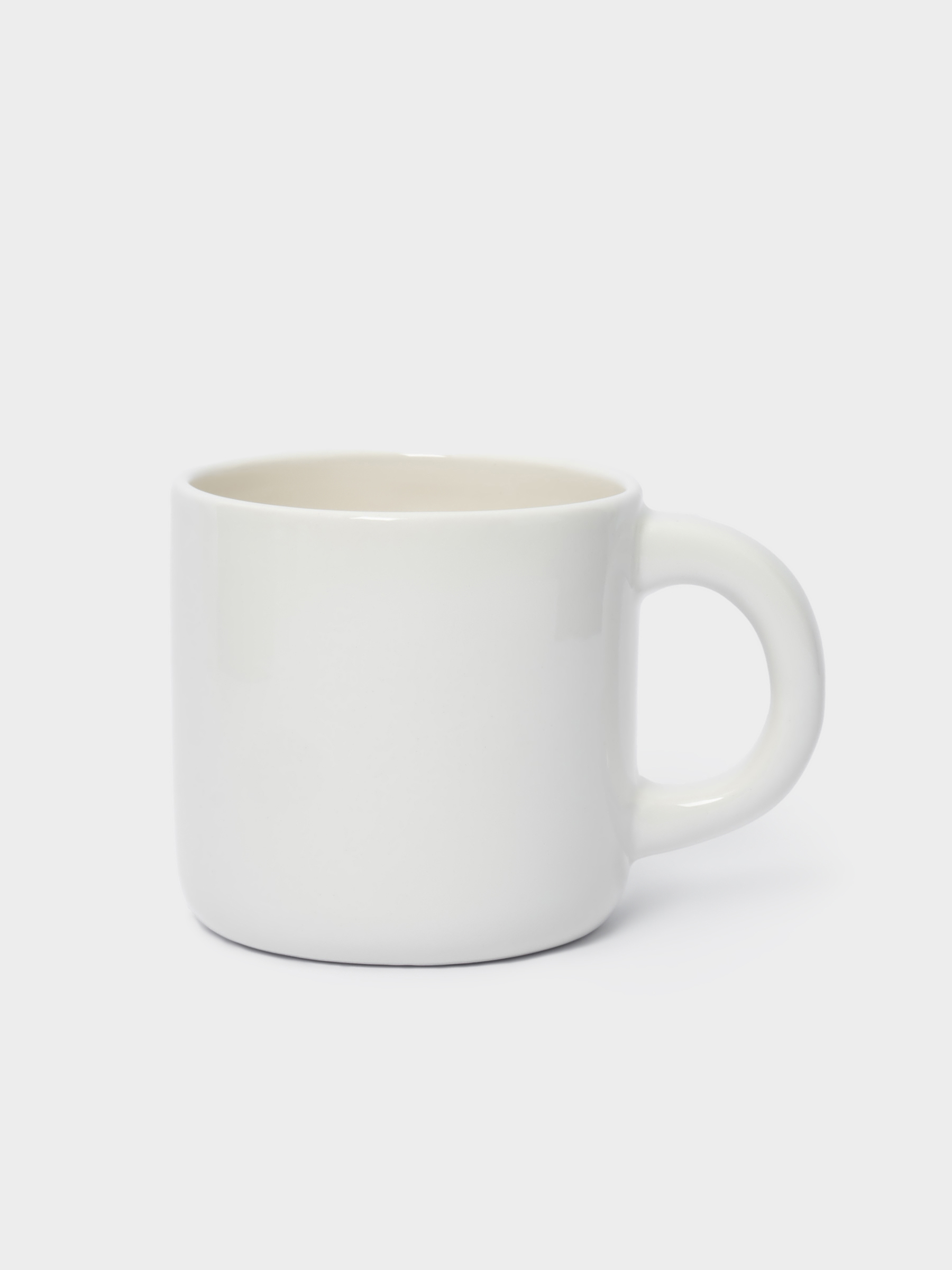 Кружка, 340 мл, керамика, молочно-золотистая, Ель со звездой, New year