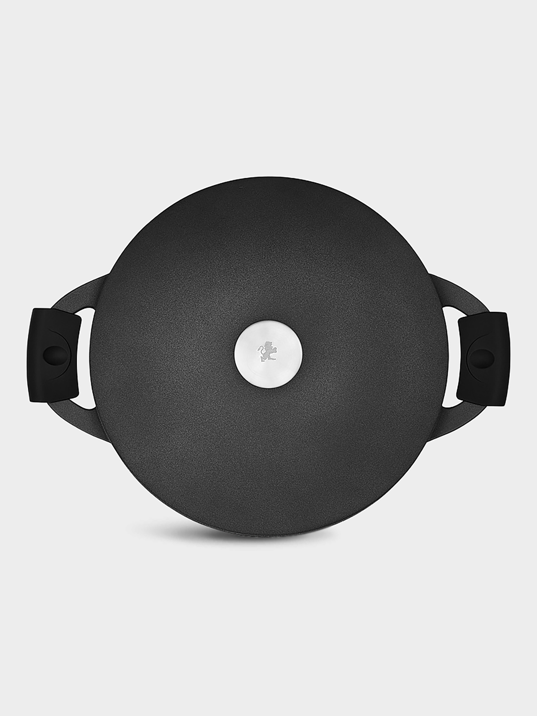 Сотейник, 28 см, 4.0 л, с крышкой, с покрытием, алюминий, чёрный, Agile