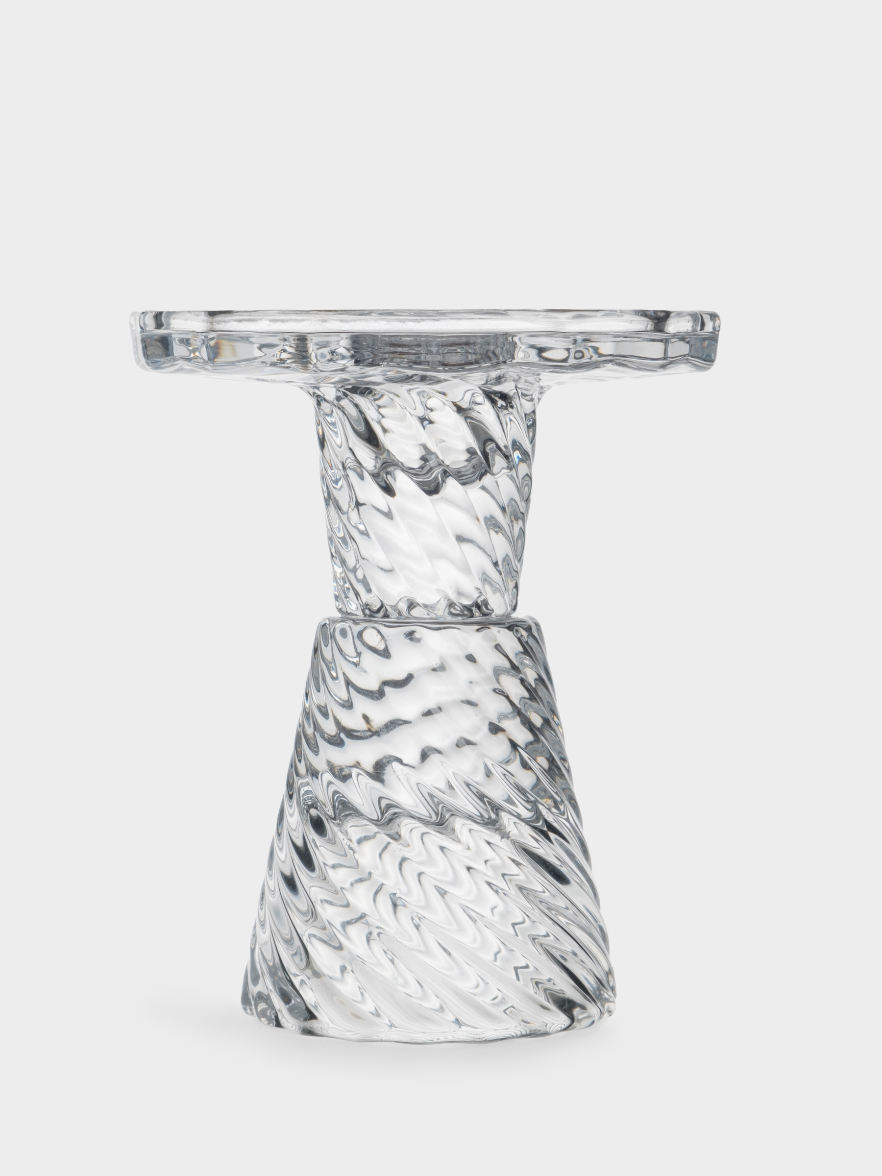 Подсвечник, 11 см, для одной свечи, на ножке, стекло, Lyric