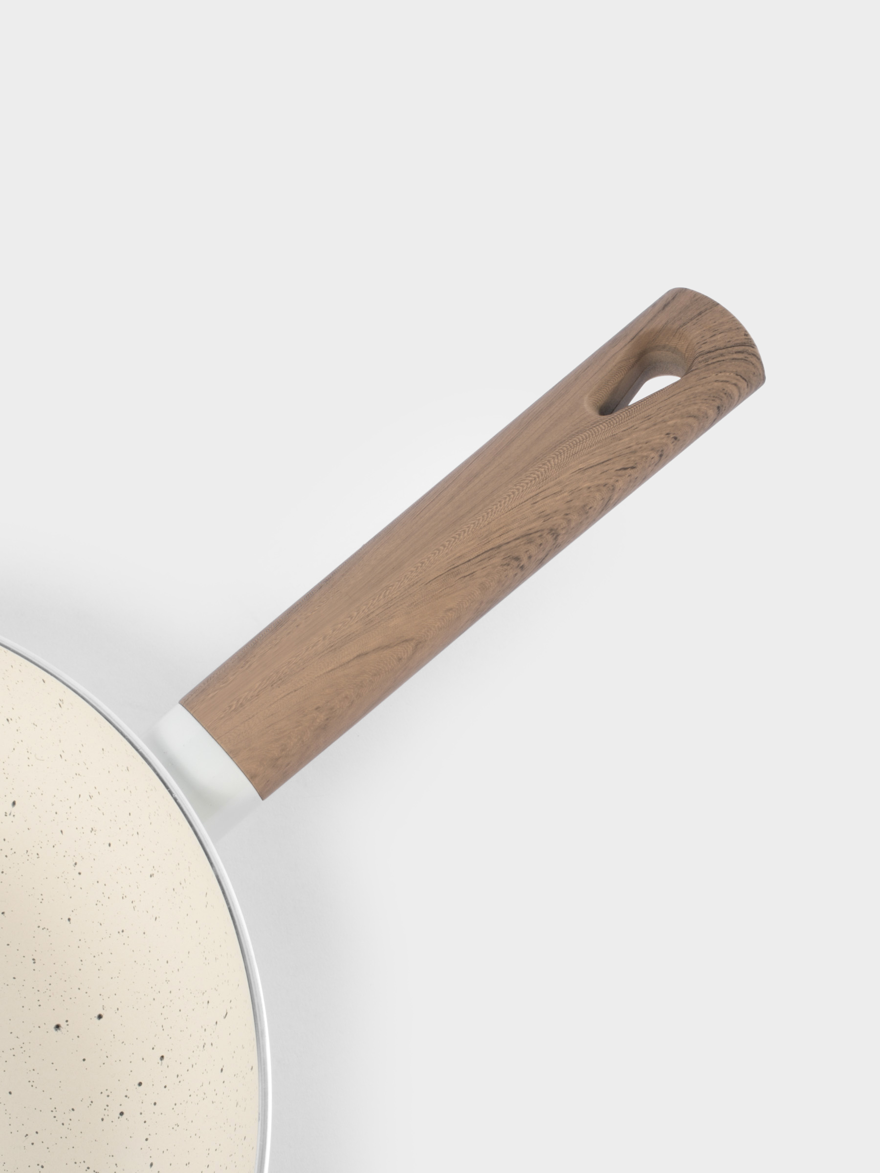 Сковорода, 28 см, с покрытием, алюминий, молочная, Palisander