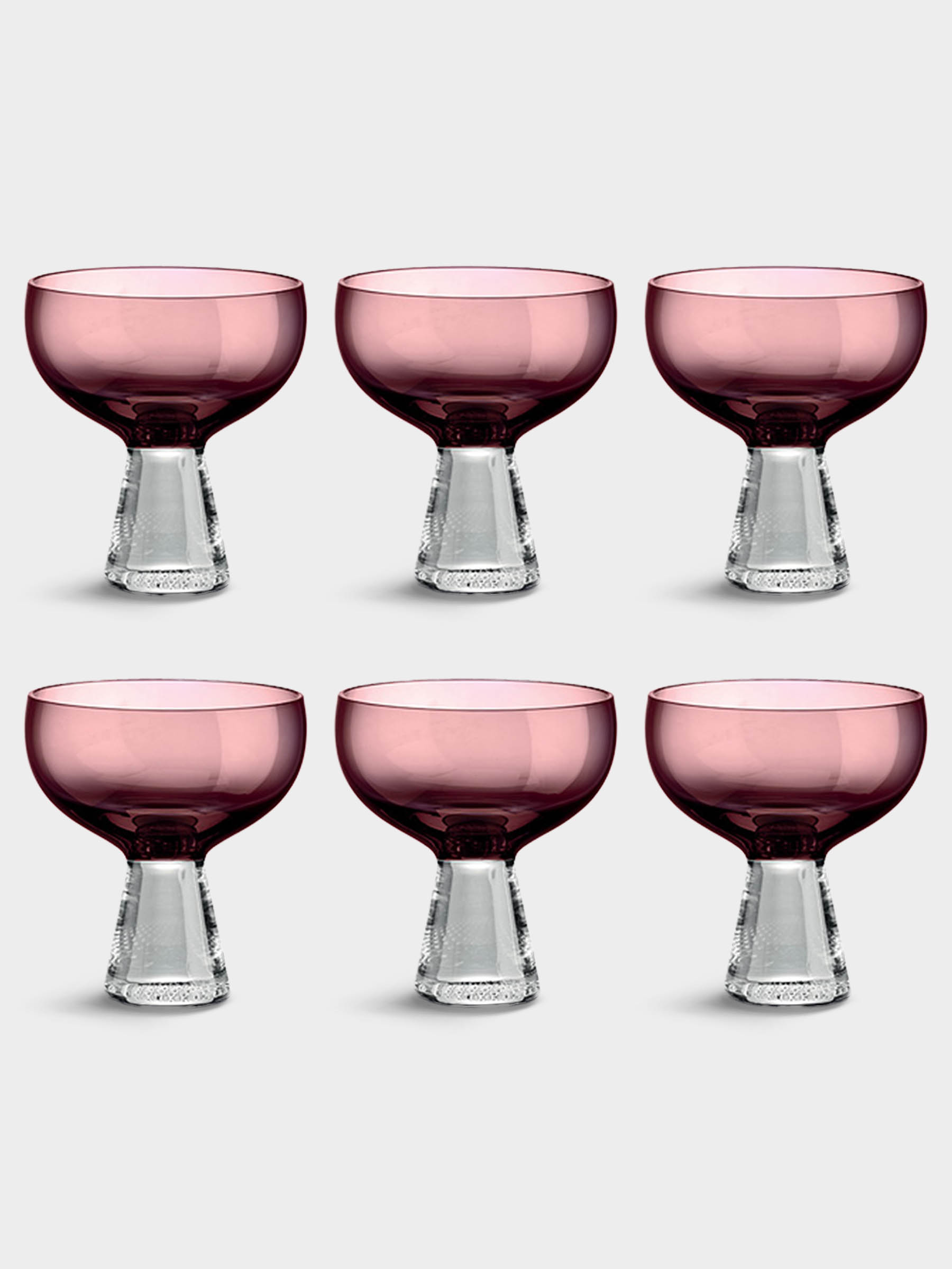 Набор креманок, 6 пр, 350 мл, лиловые, Fun Classy