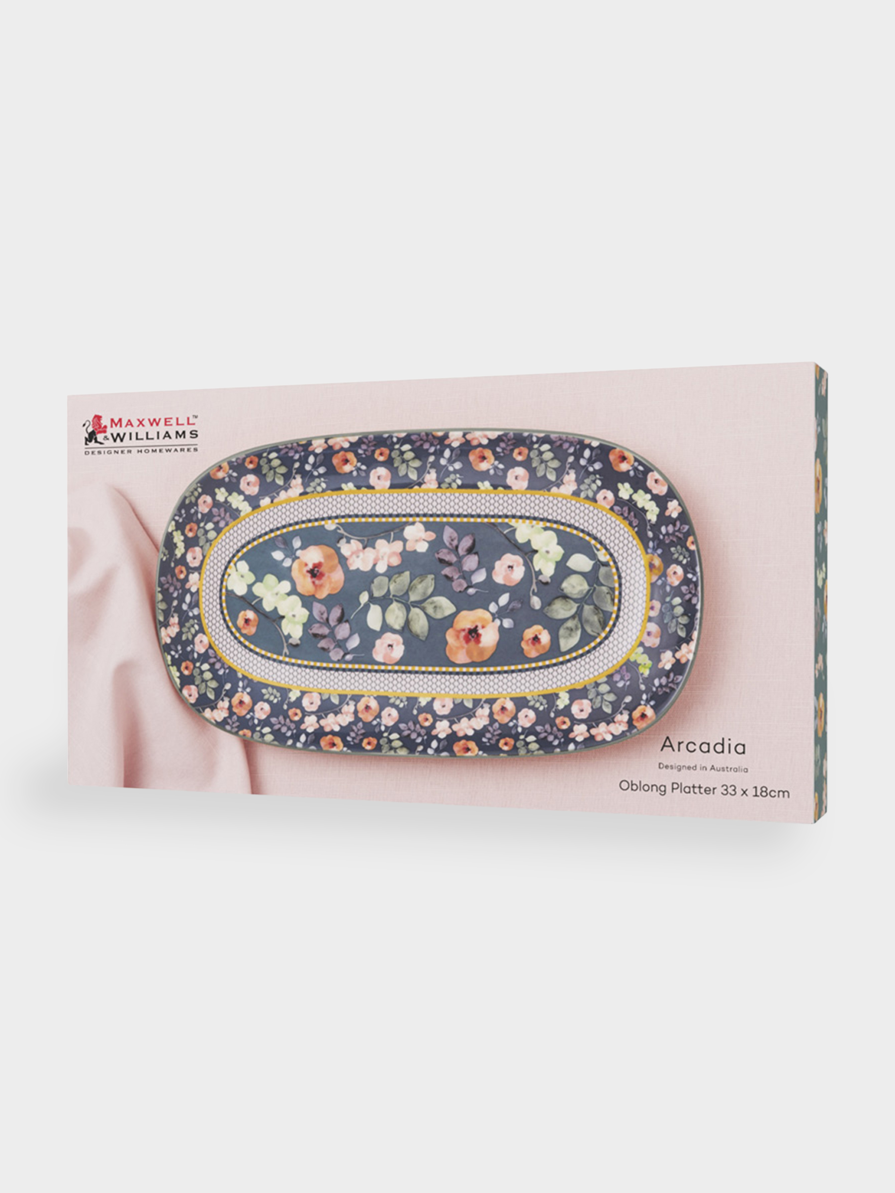 Блюдо, 33x18 см, прямоугольное, Arcadia