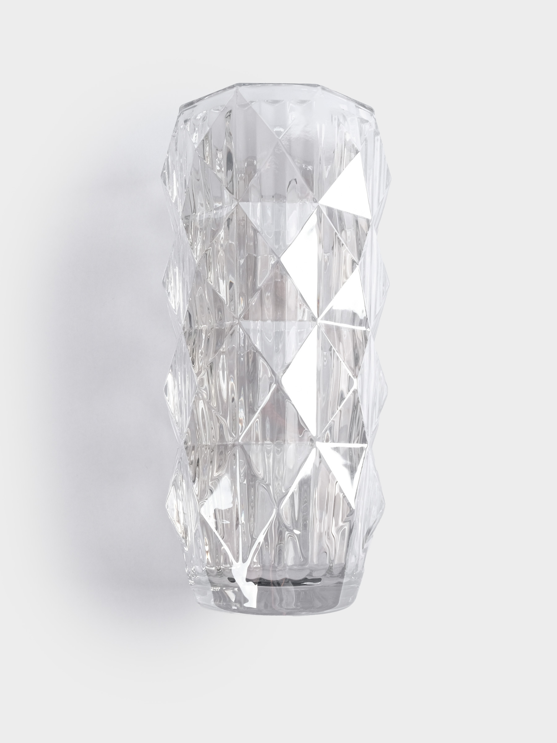 Ваза для цветов, 28 см, стекло, перламутр, Сanto