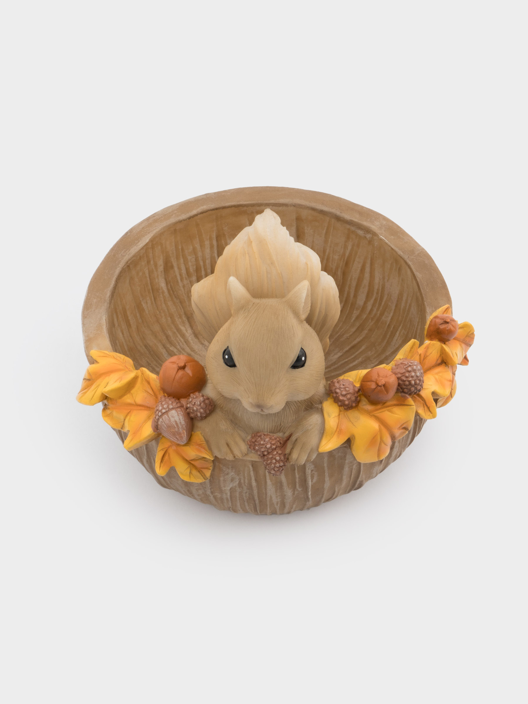 Конфетница, 17х14 см, полирезин, коричневая, Белка, Autumn forest