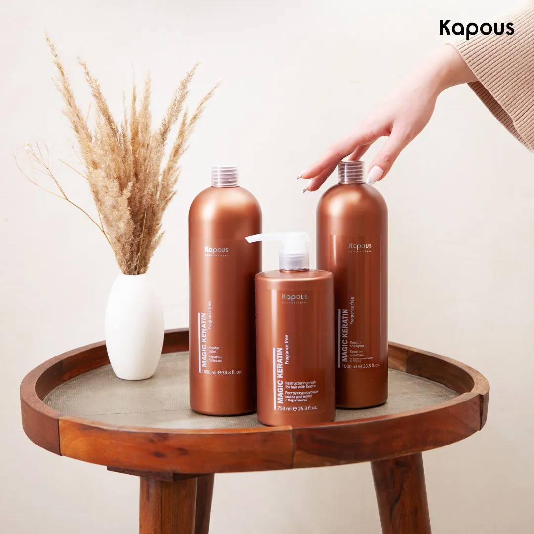 KAPOUS Кератин шампунь, 1000 мл