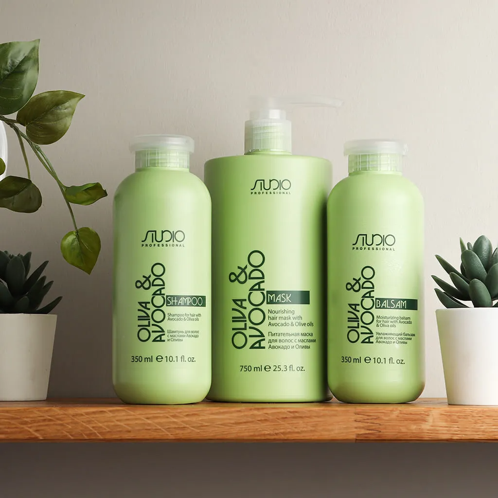 KAPOUS Шампунь для волос с маслами Авокадо и Оливы, 350 мл