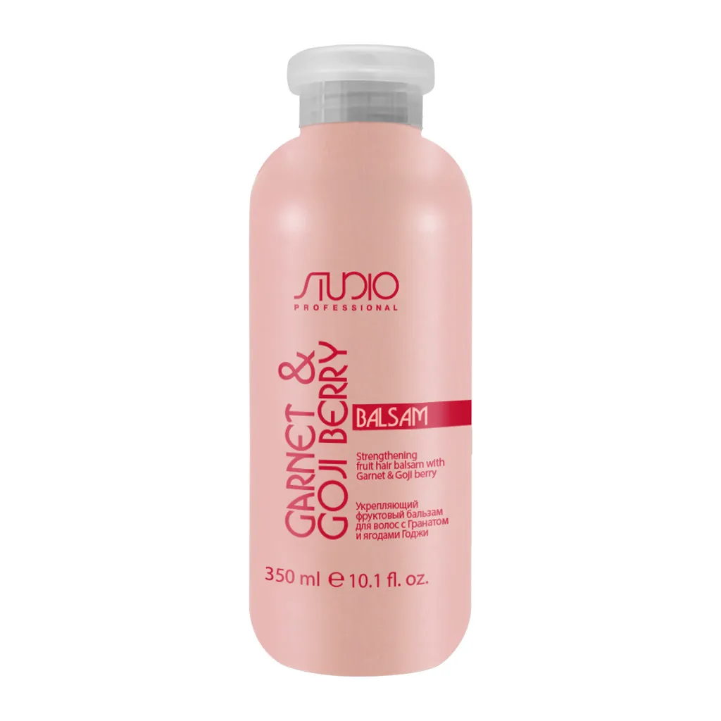 KAPOUS Укрепляющий фруктовый бальзам для волос с Гранатом и ягодами Годжи, 350 мл