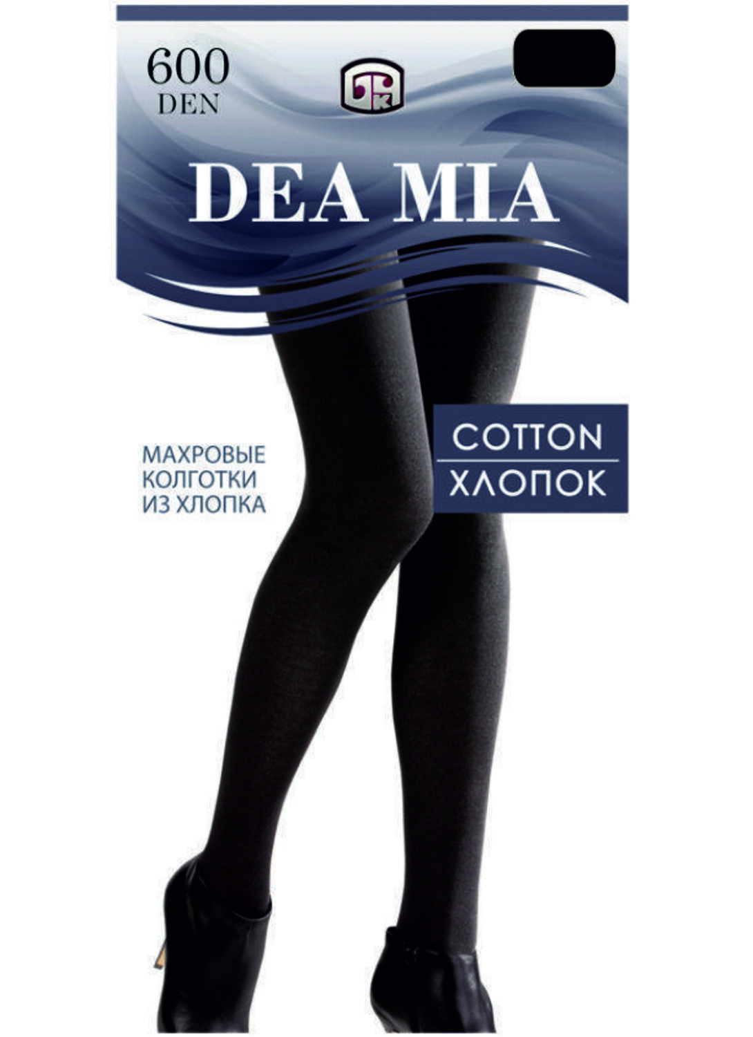 ст. цена686руб.! DEA MIA Колготки COTTON 600 (махровые)