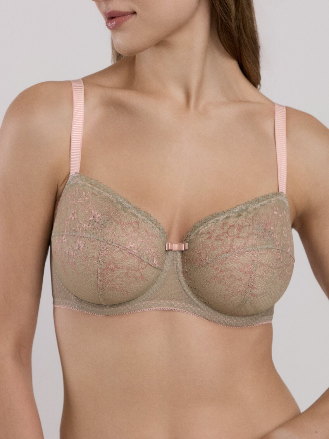 ст. цена1878руб.! Conte elegant Бюстгальтер ROMANCE TB6210олива;черный