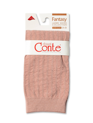 ст. цена163руб.! Conte elegant Носки FANTASY в полоску с люрексом