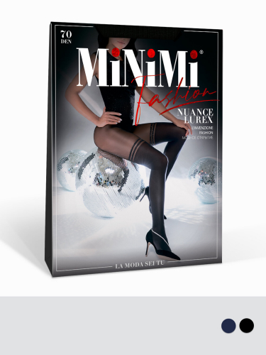 ст. цена320руб.! Minimi Колготки NUANCE LUREX  70 #1 (имитация чулок с люрексом)