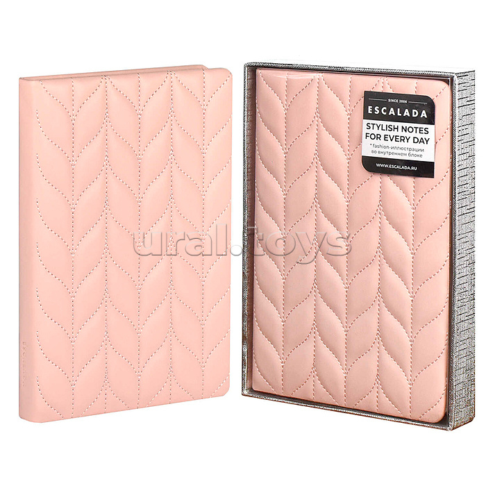 Ежедневник недатированный Escalada, #От-кутюр, А5, 164 л., Лайка розовый