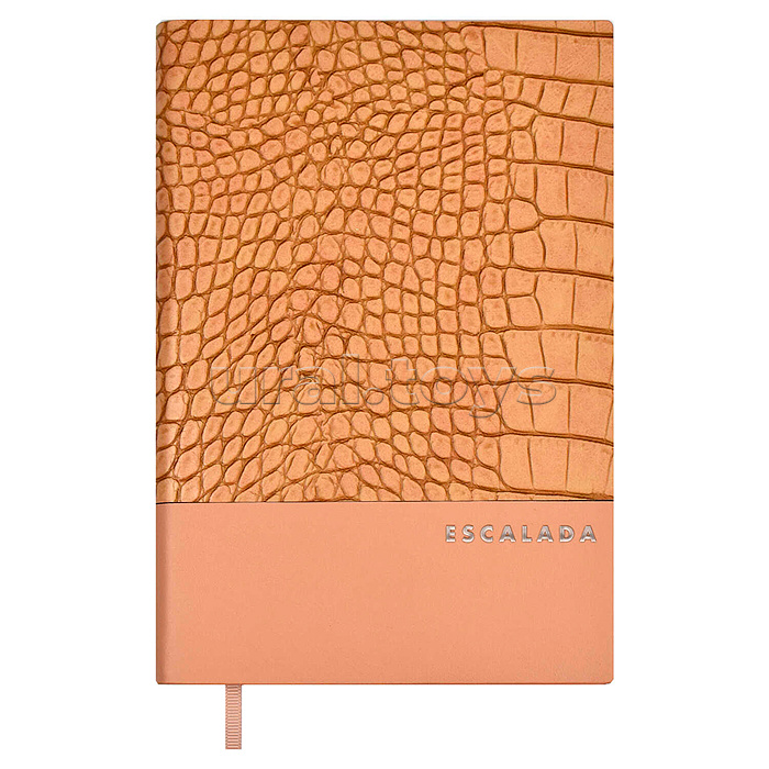Ежедневник недатированный Escalada, А5, 160 л., Кроко бежевый