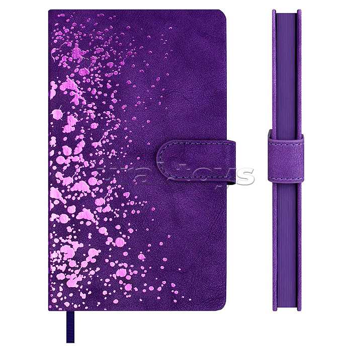 Ежедневник недатированный Escalada, А6+, 120 л., Тиволи фиолетовый