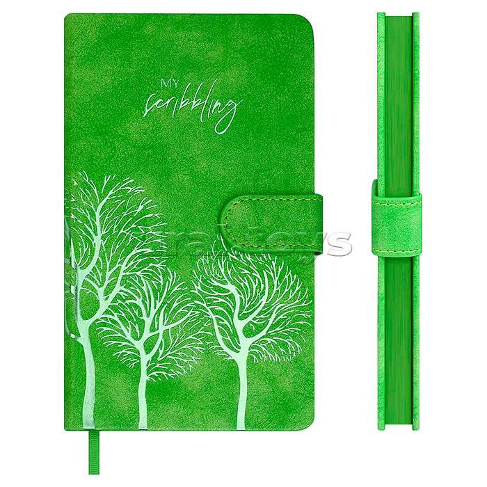 Ежедневник недатированный Escalada, А6+, 120 л., Тиволи салатовый