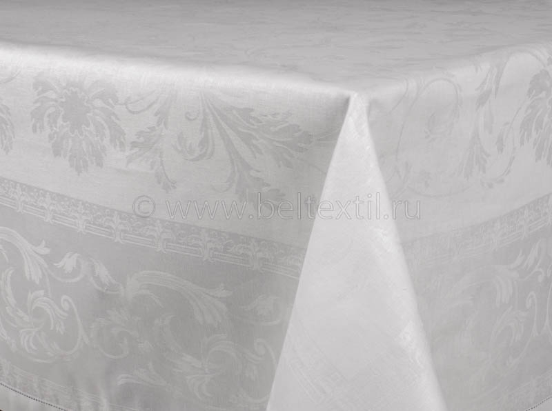 07с36 ЯК Скатерть 140*180 Ренессанс цв.белый