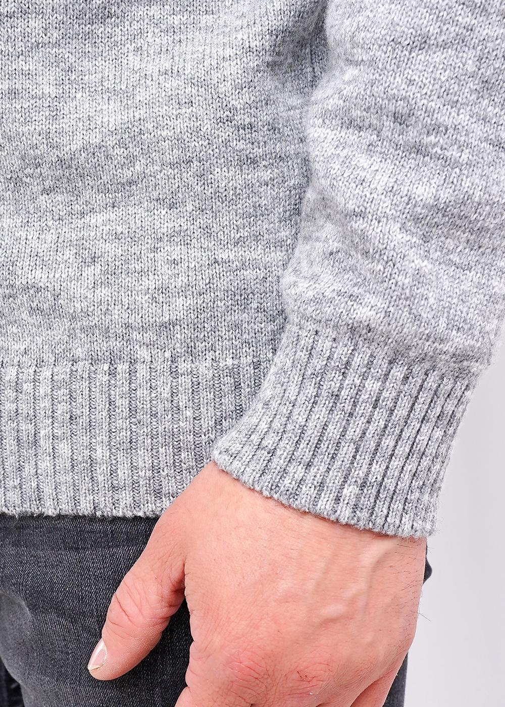 CLE 492628хпэ Джемпер мужской 492628хпэ меланж серый