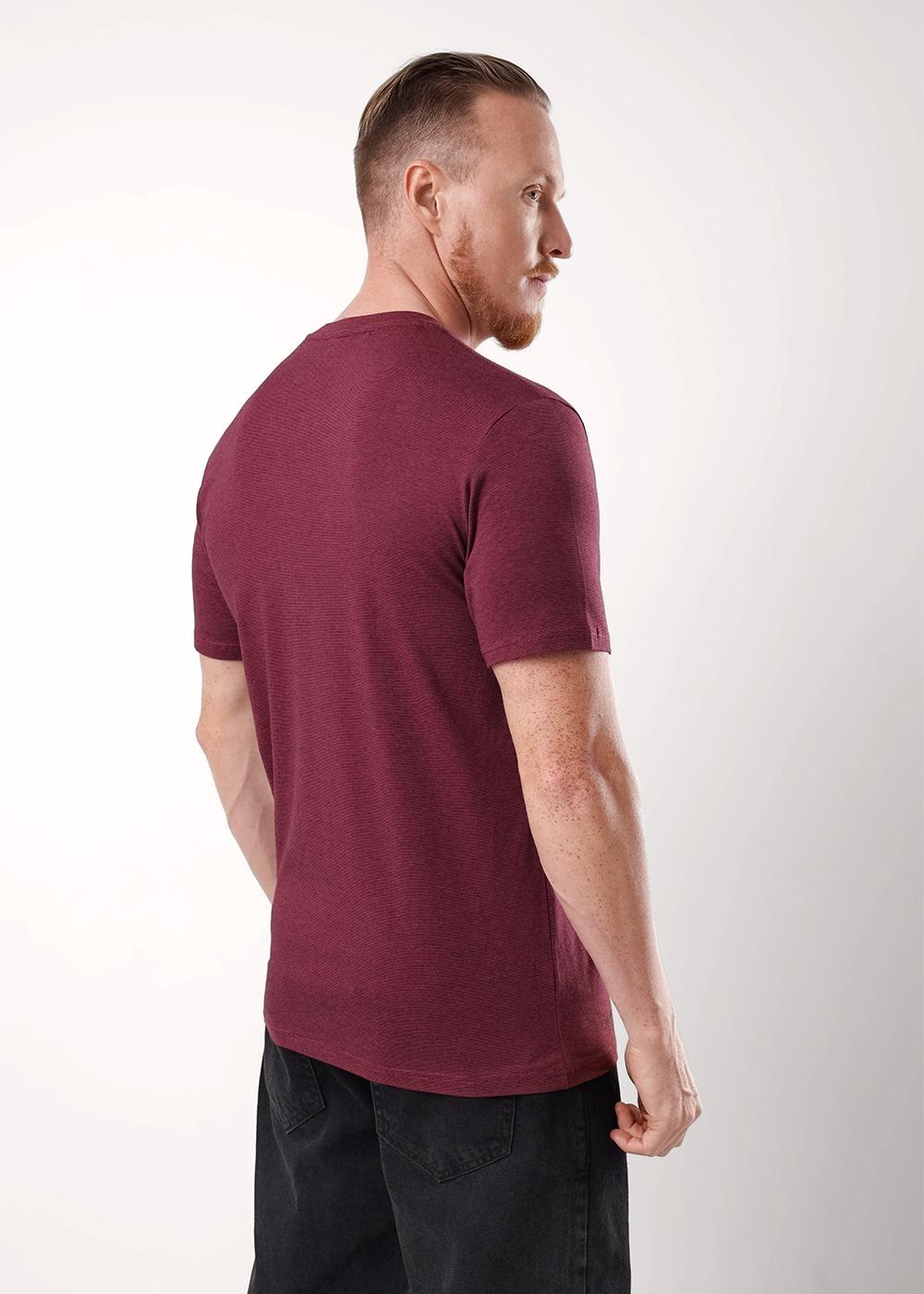 CLE 650309гн_п Футболка мужская 650309гн_п бордовый/чёрный