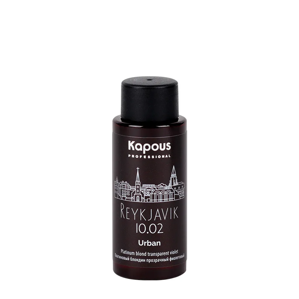 LC 10.02 Рейкьявик, Полуперманентный жидкий краситель для волос «Urban», 60 мл KAPOUS