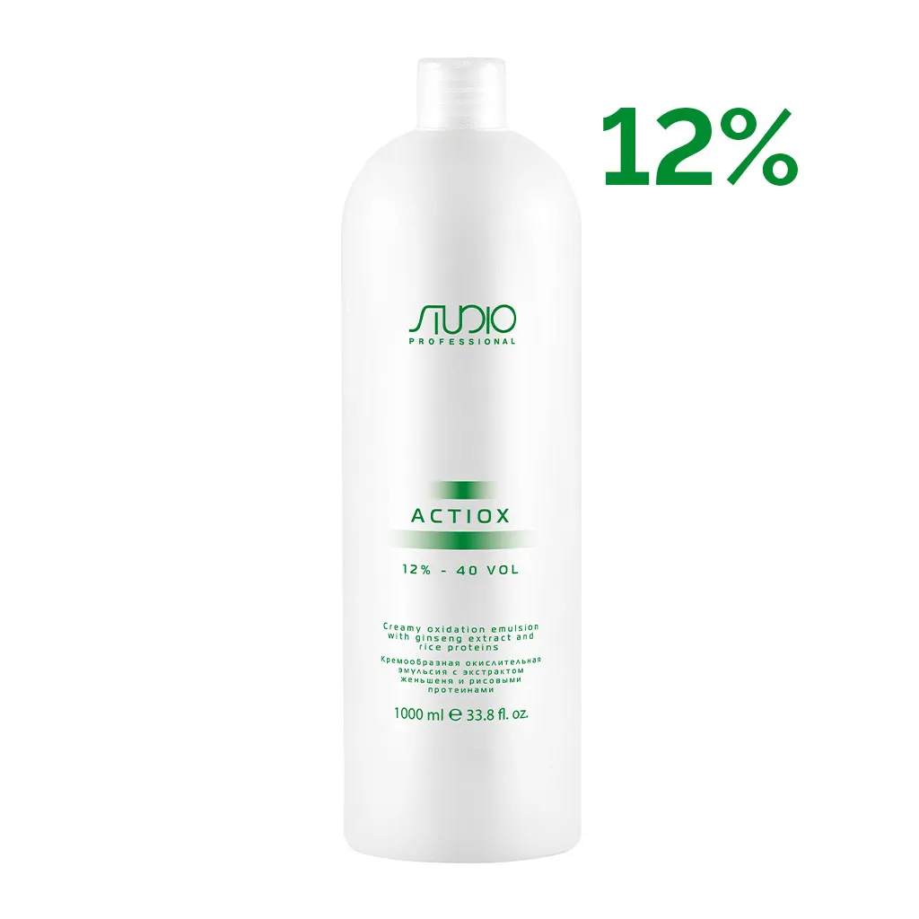 Кремообразная окислительная эмульсия с экстрактом женьшеня и рисовыми протеинами 12% «ActiOx», 1000 мл KAPOUS
