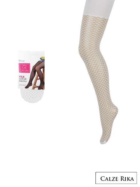 Колготки детские Calze Rika Сетка БЕЛЫЙ
