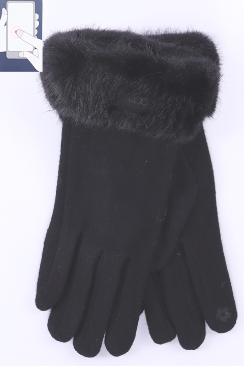 Перчатки жен. Солнце L-4 шерсть/сенсор