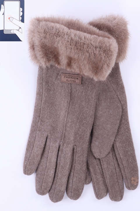 Перчатки жен. Солнце L-1 шерсть/сенсор