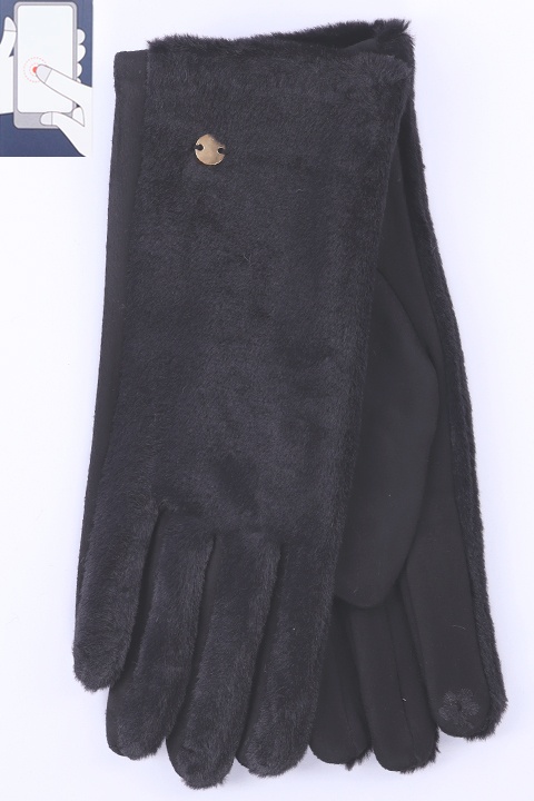 Перчатки жен. LuMeiJia MB-02 мех/сенсор