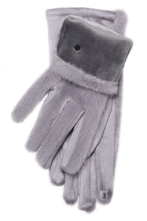 Перчатки жен. LuMeiJia MB-02 мех/сенсор