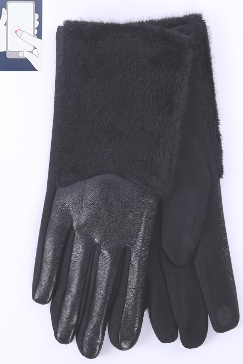 Перчатки жен. LuMeiJia A-3 мех/сенсор