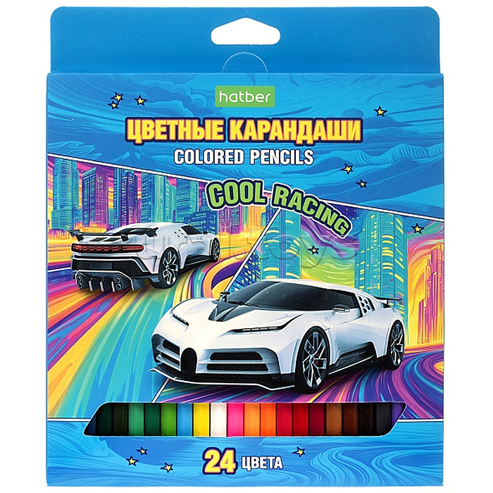 Карандаши цветные 24цв. ECO