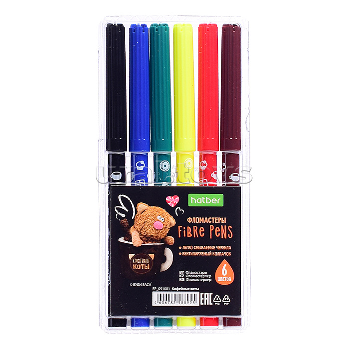 Фломастеры 6 цв.