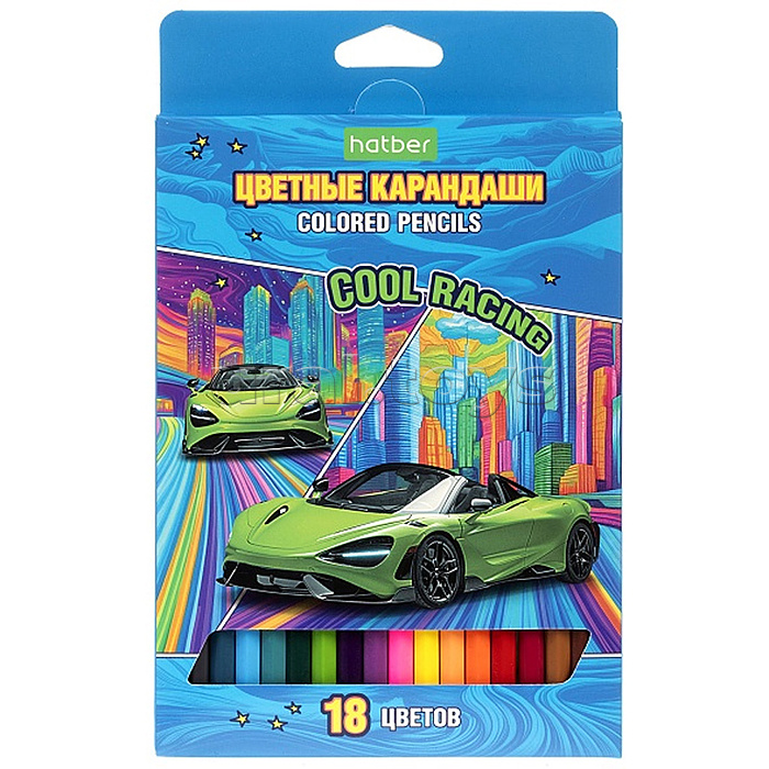 Карандаши цветные 18цв. ECO