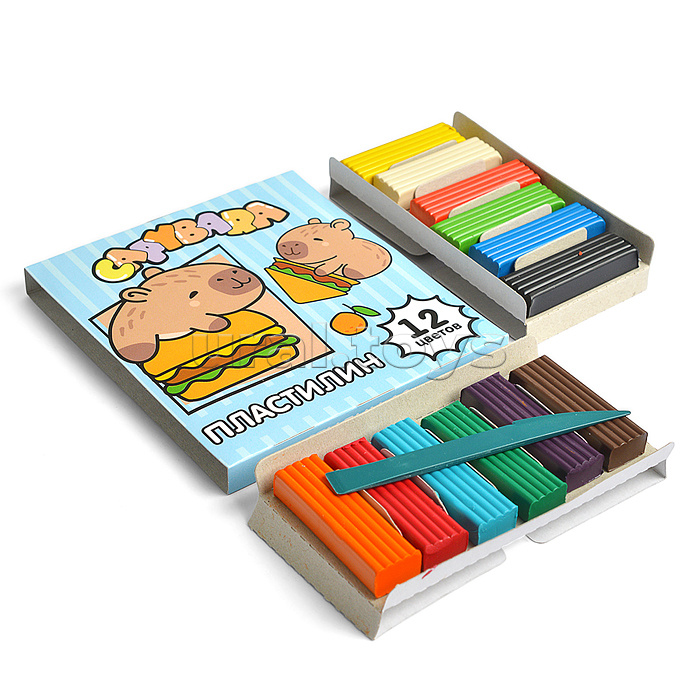 Пластилин 12 цветов