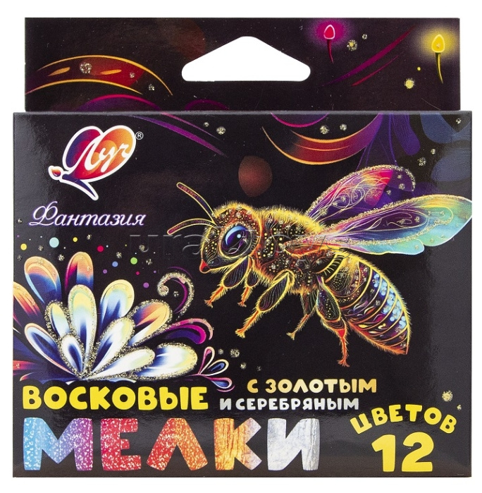 Мелки восковые 12цв. на масляной основе