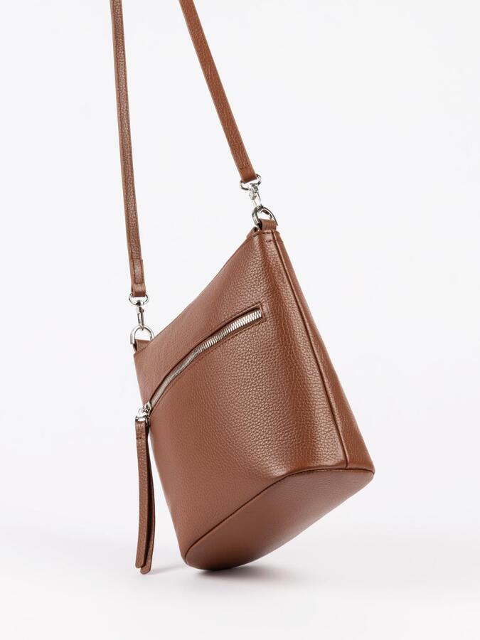 Сумка: Женская кожаная сумка Richet 3245LN 662 Рыжий