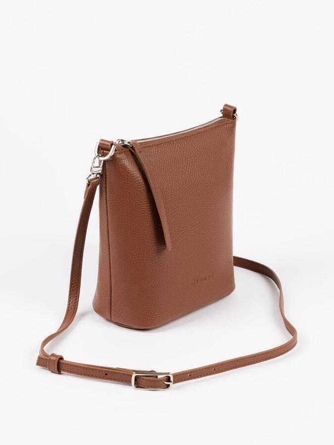 Сумка: Женская кожаная сумка Richet 3245LN 662 Рыжий