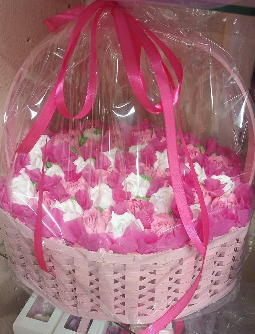 Зефирный букет корзина