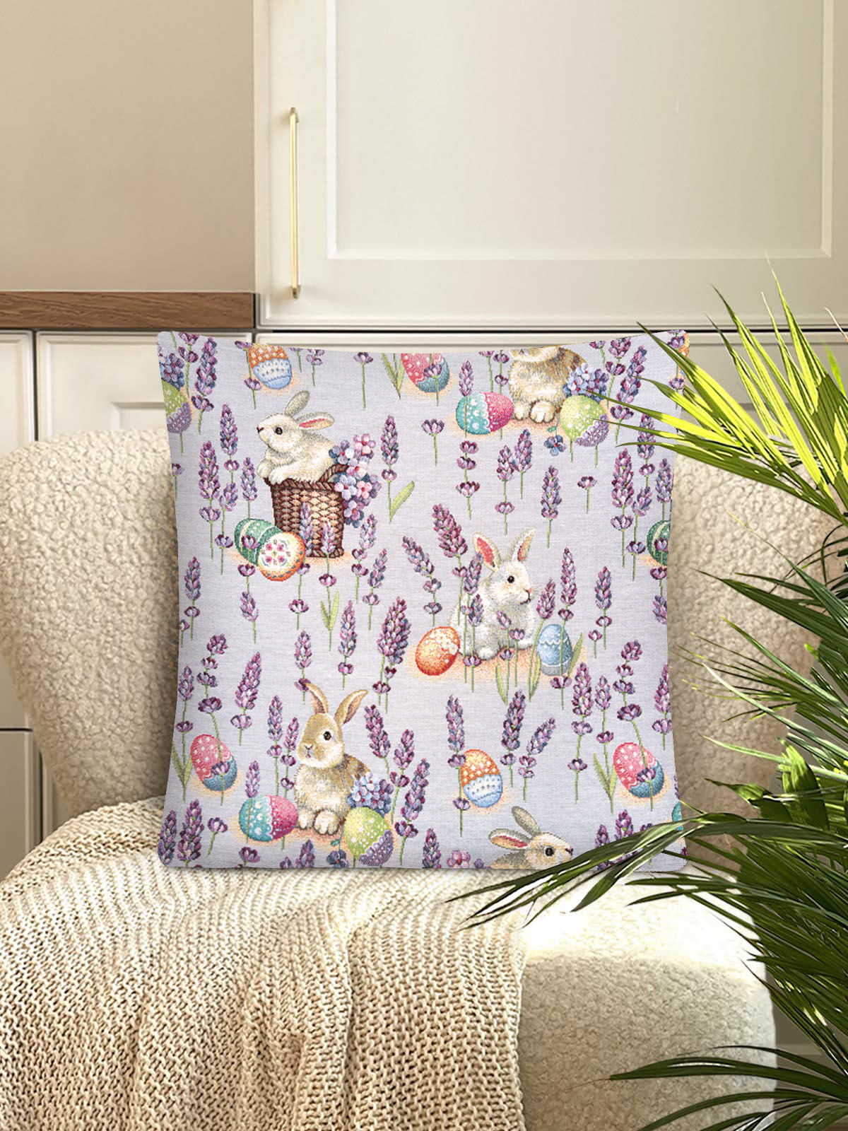 Лавандово-сиреневое настроение Наволочка 44х44 см Н/Р лиловый 2103121