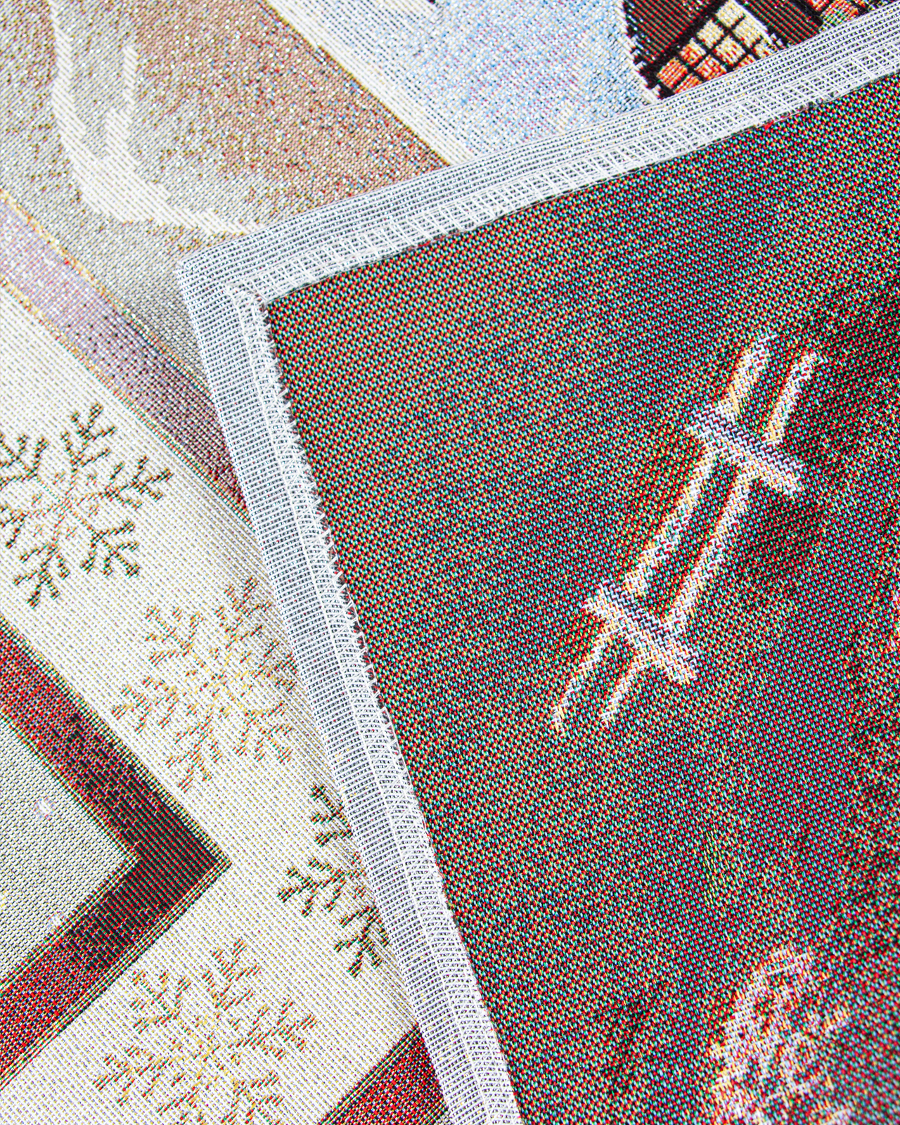 Новогодний вечер бежевый фон Салфетка 100х100 см 2101599