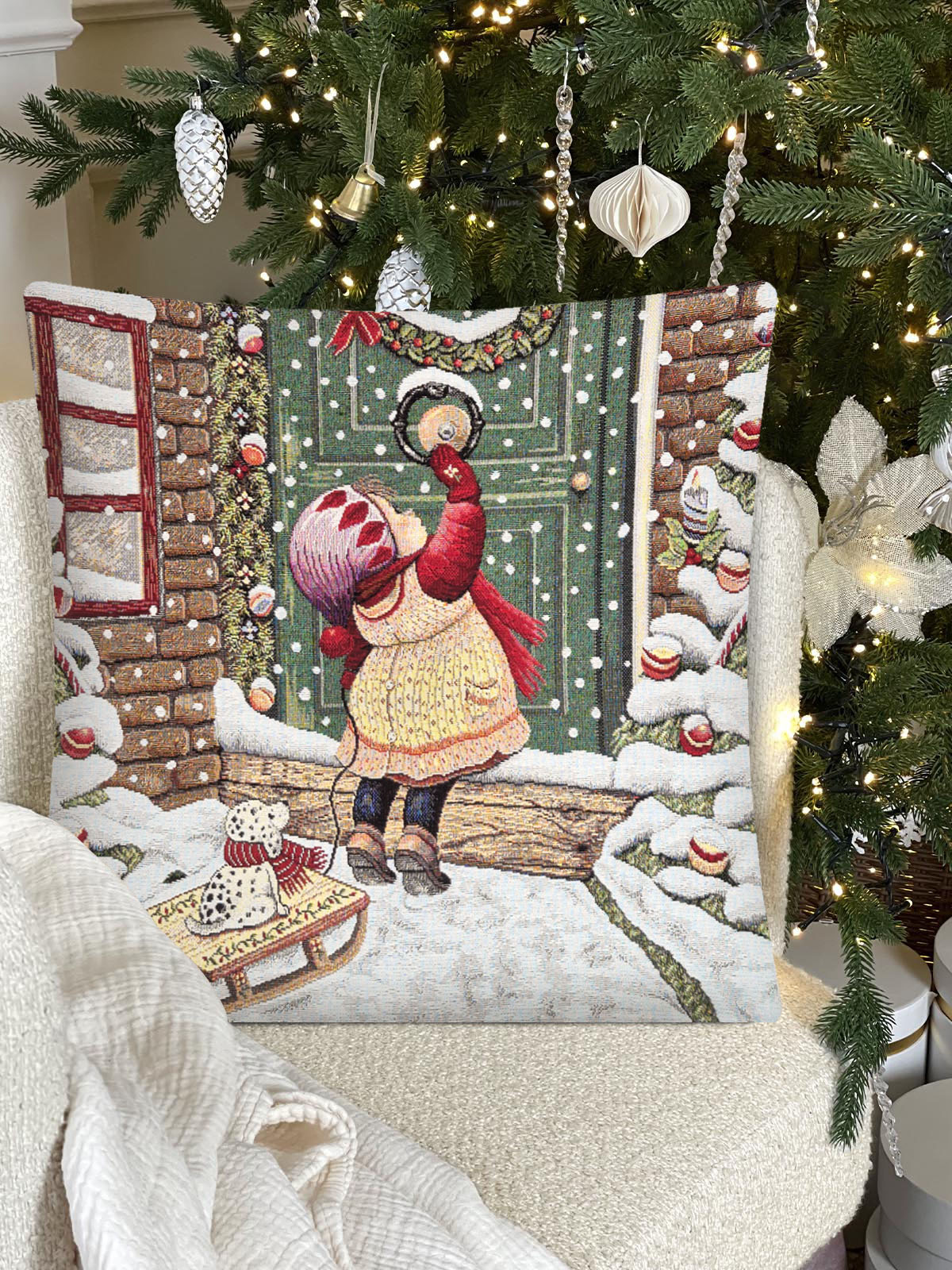 Новогоднее утро Наволочка 45х45 см золото 2413722 New