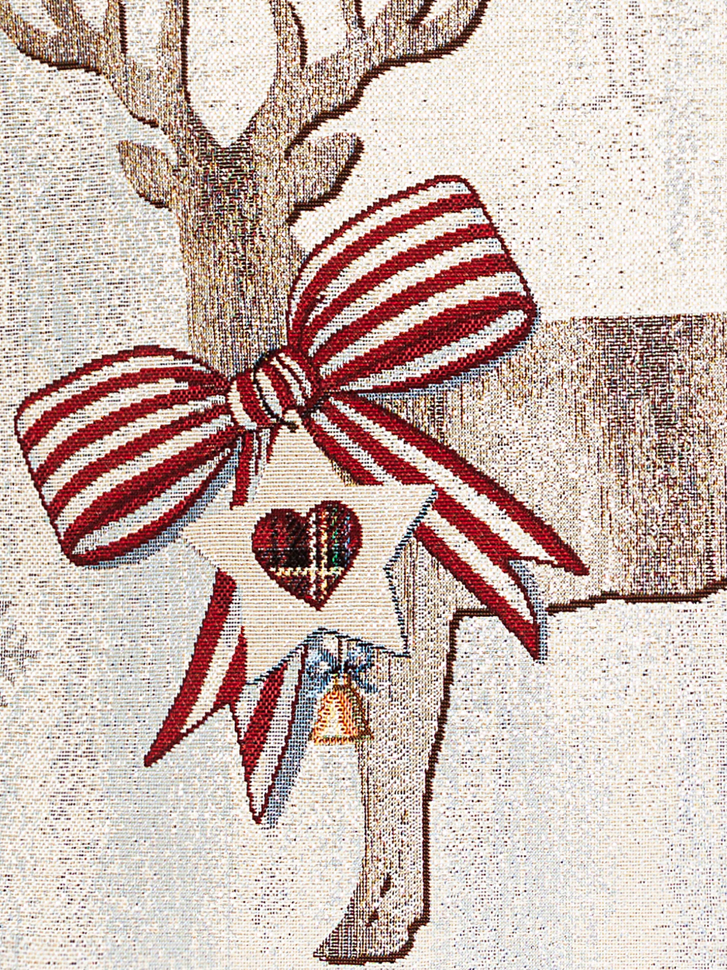 Новогодний прованс Олень Наволочка 45х45 см 2100994