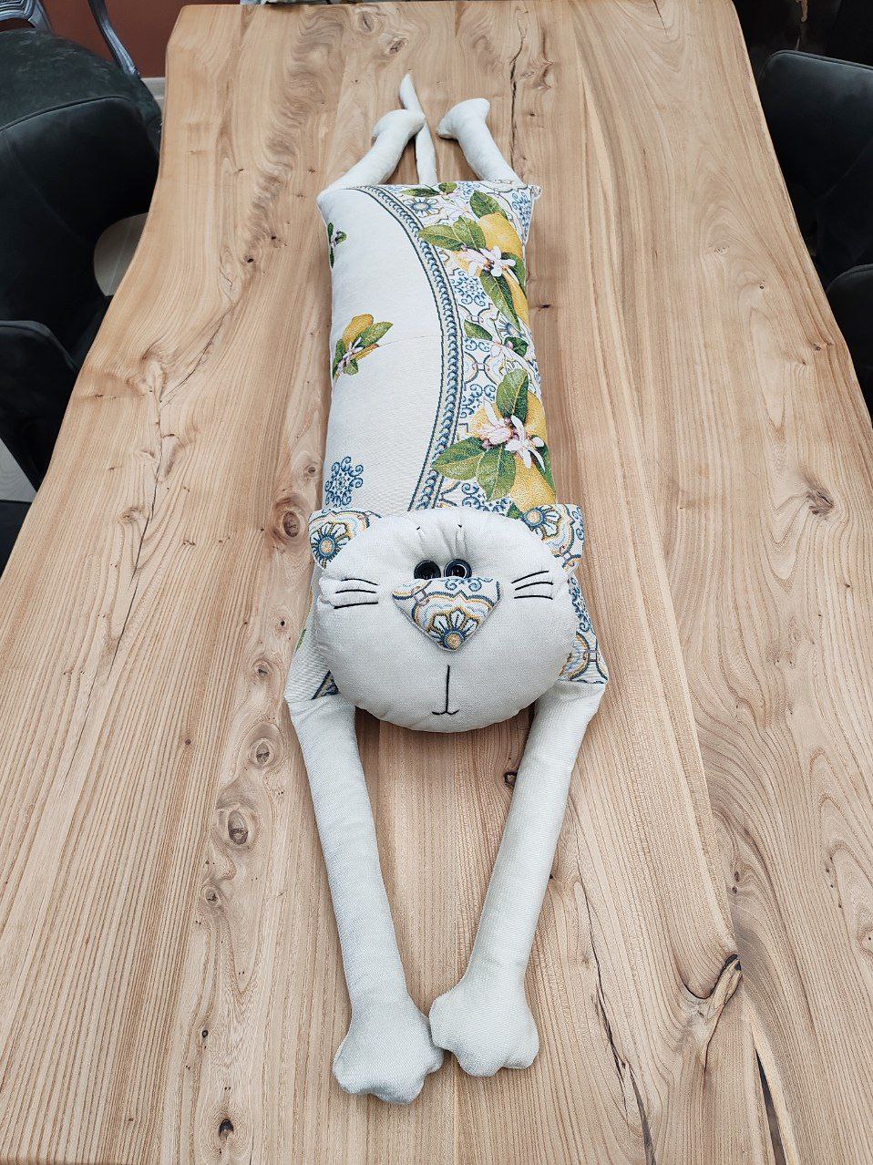 Мой котик Подушка Розы Дамаск Беж 16х27х60 см 2417021