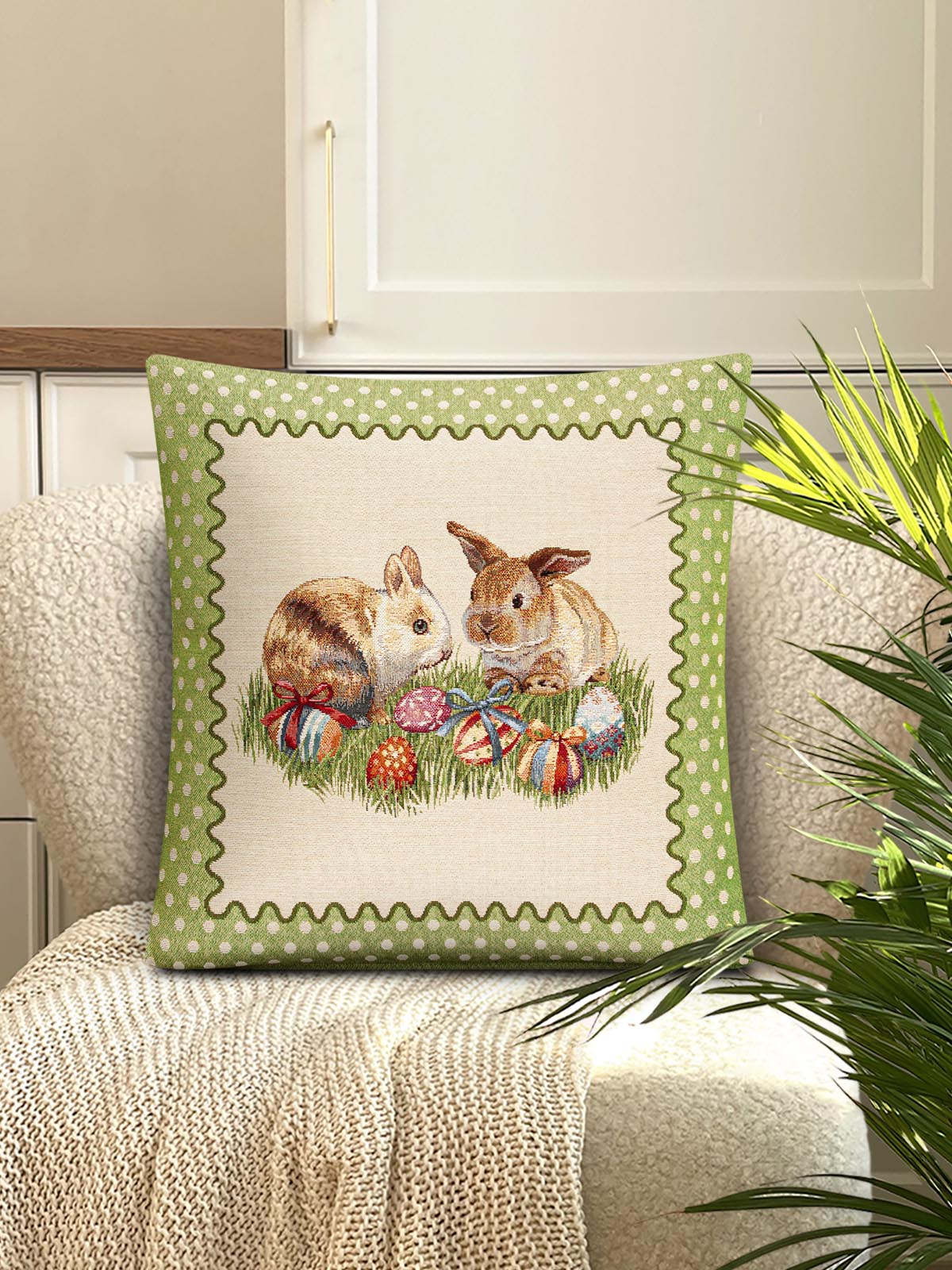 Кролик горошек Наволочка 45х45 см 2100955