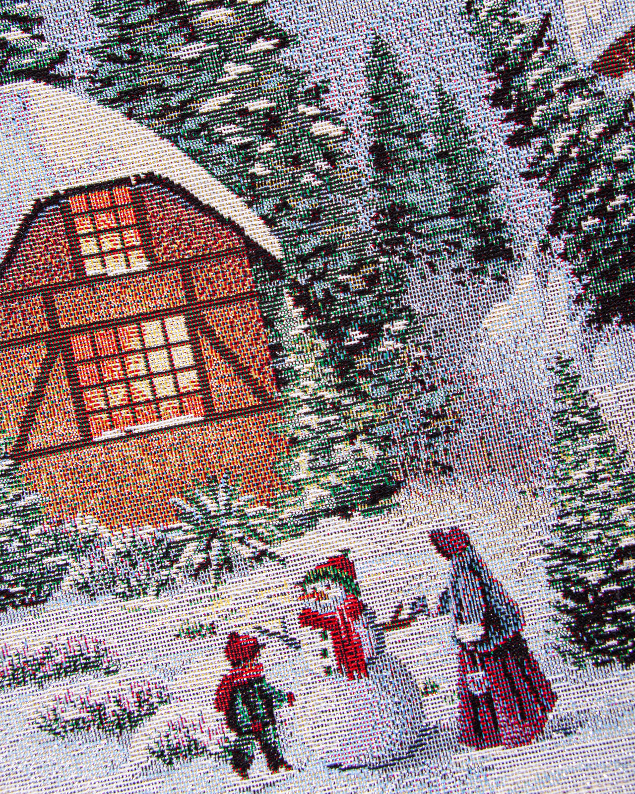 Новогодний вечер голубой фон Салфетка 100х100 см 2100266