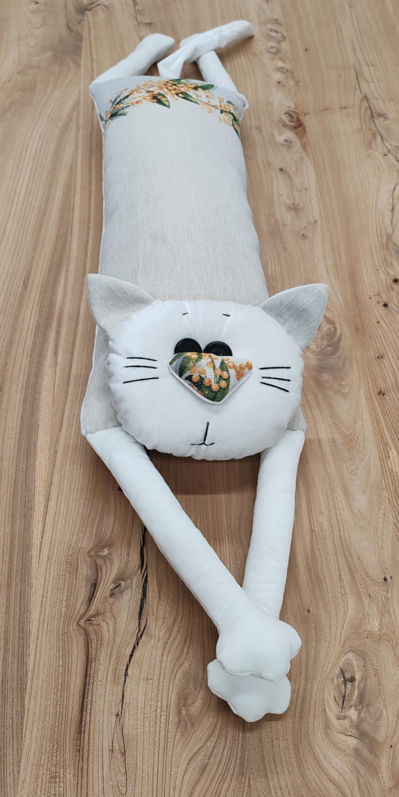 Мой котик Подушка Мимоза Белый 16х27х60 см 2517514