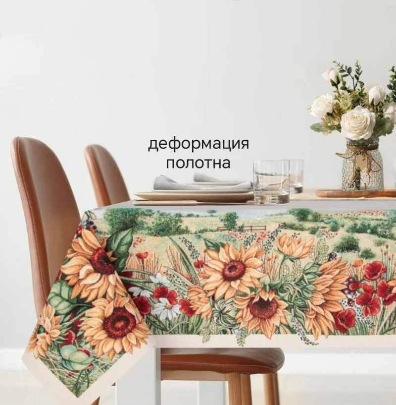 Outlet Дары Кубани Скатерть 135х135 см 2519620 шенилл