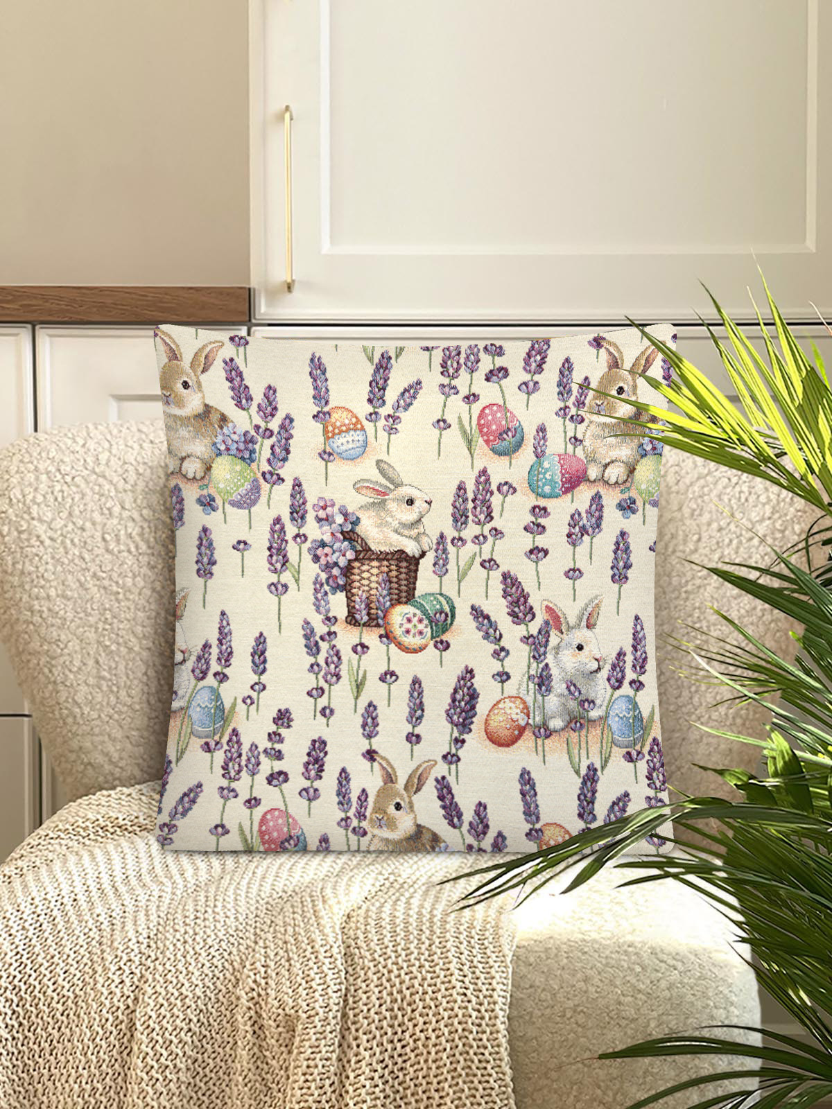 Лавандово-сиреневое настроение Наволочка 45х45 см Н/Р Белый 2103232