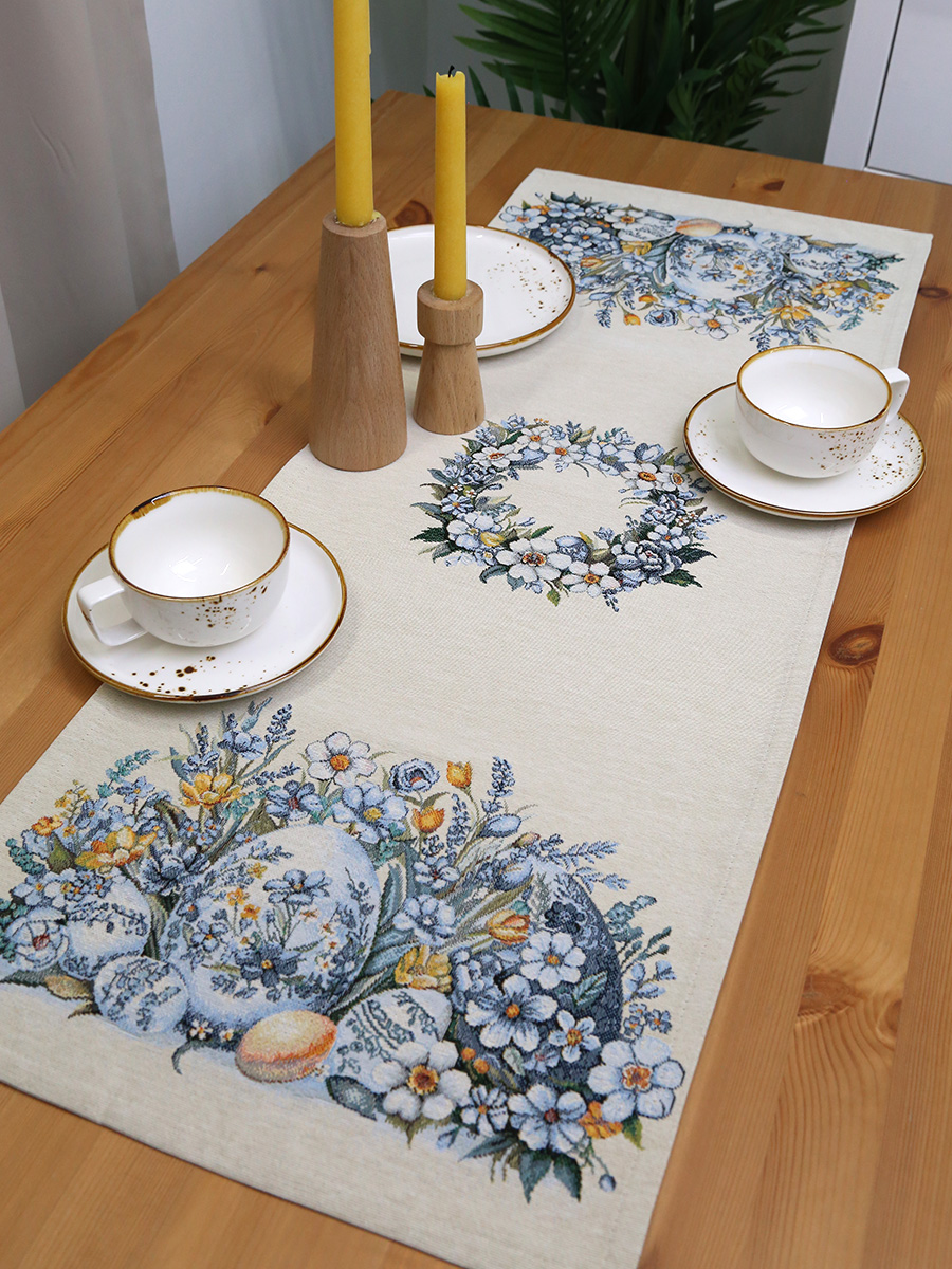 Пасха Гжель Салфетка 44х180 см 2519426 New